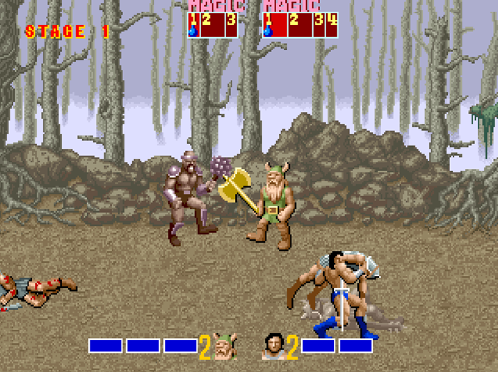 Golden Axe jugando