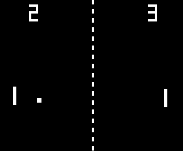 Jugando a Pong